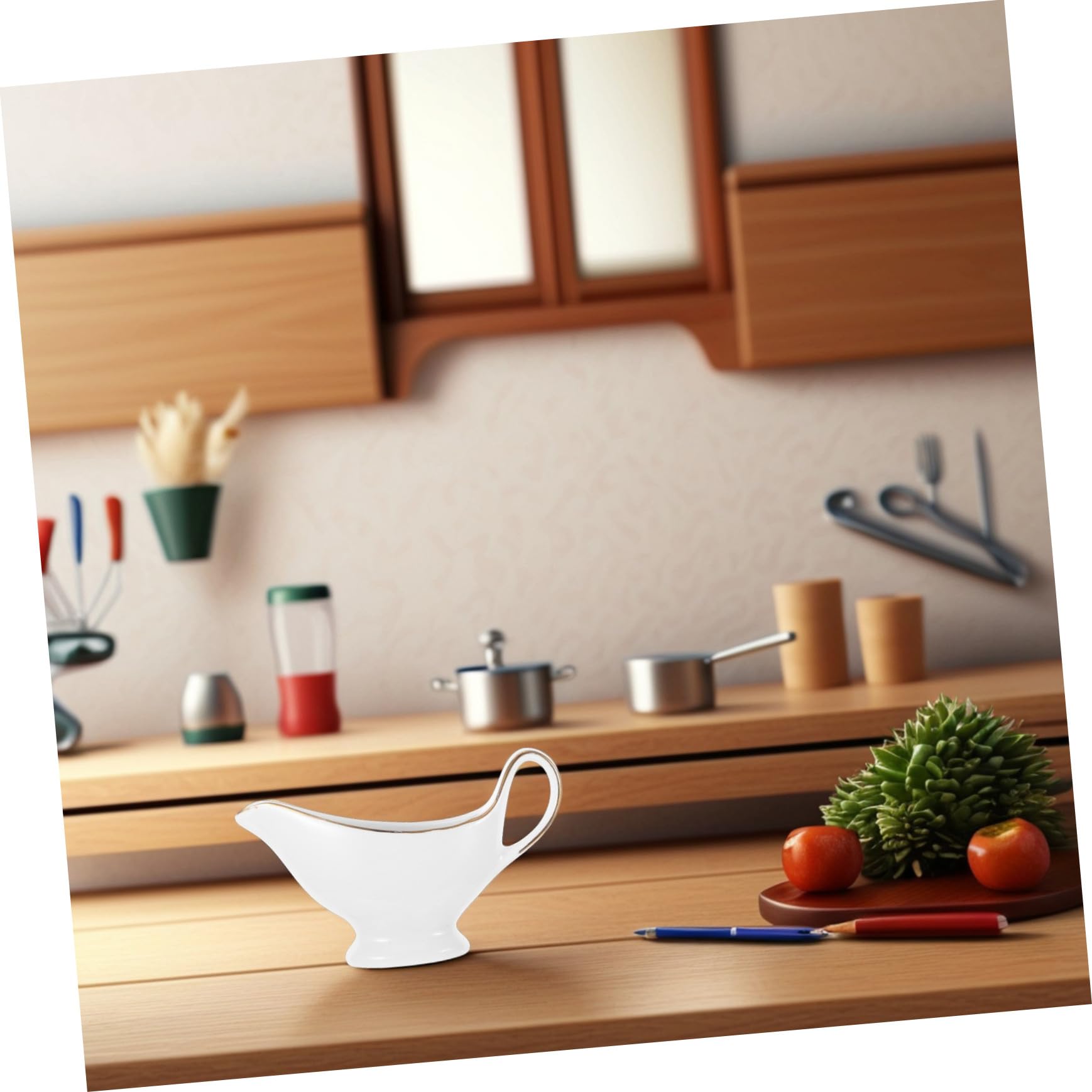 NUOBESTY Salsiera in Dorato, Contenitore per Salsa e Aceto, per Ristoranti e Feste, Design e Funzionale