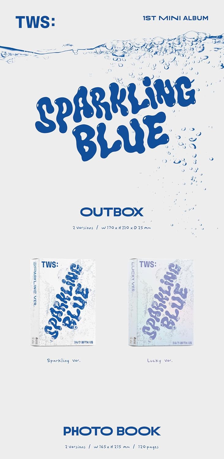 DREAMUS TWS Sparkling Blue 1st Mini Album CD+Photobook+Sticker+Polaroid+Name tag+Photocard+Tracking Sealed Twenty Four Seven with US (Random Version)