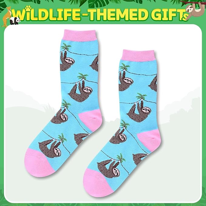 Calcetines divertidos de animales para mujer miniatura 4
