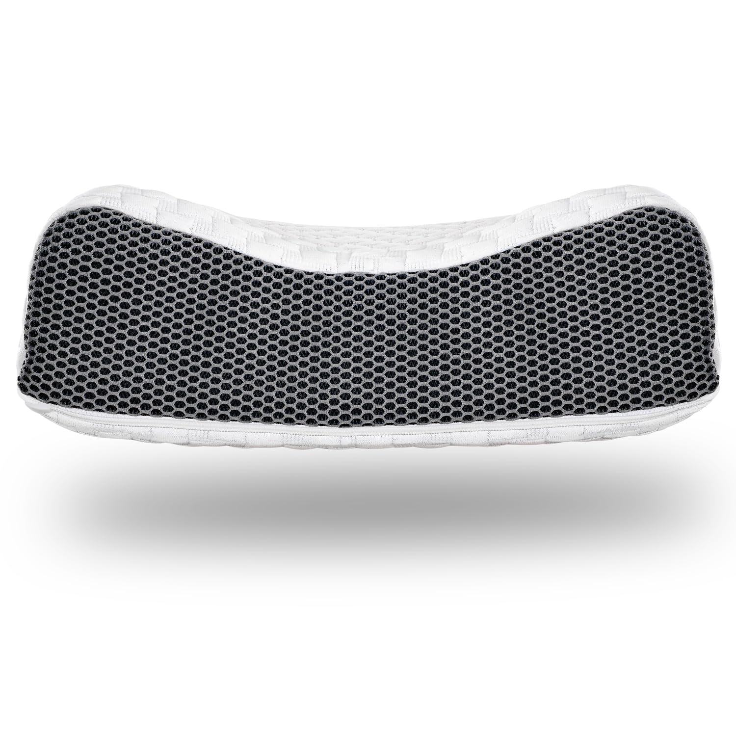 Premium ergonomiczna poduszka podpierająca kark z efektem żelowym, z regulacją wysokości, pianka Gel Memory Foam, ergonomiczna poduszka pod głowę 32 x 60 cm