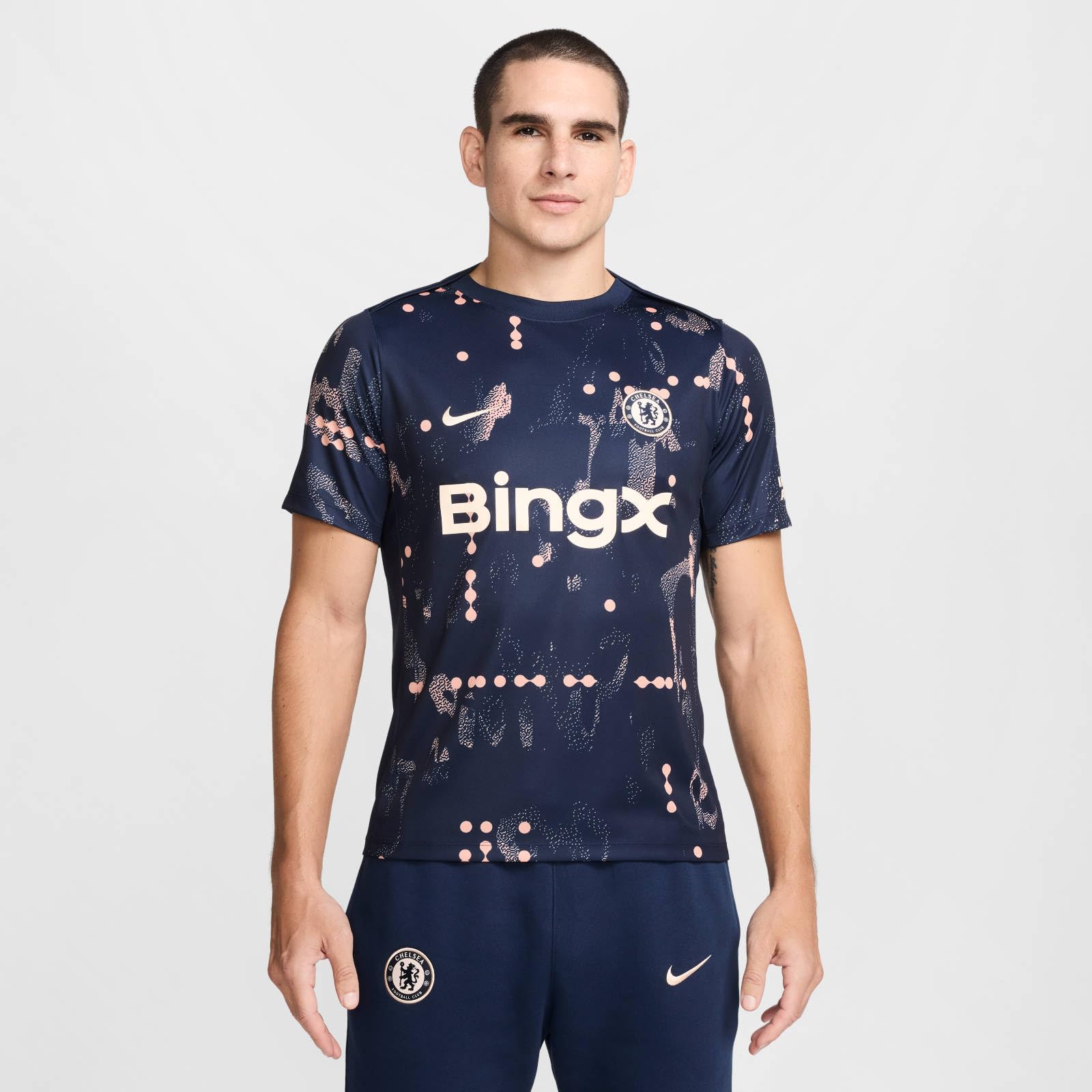 NIKE FC Chelsea Academy Pro Dri-fit Pre-Match Kurzarm-fußballoberteil (Herren) Dri-FIT Pre-Match - Camiseta de fútbol de Manga Corta para Hombre Hombre