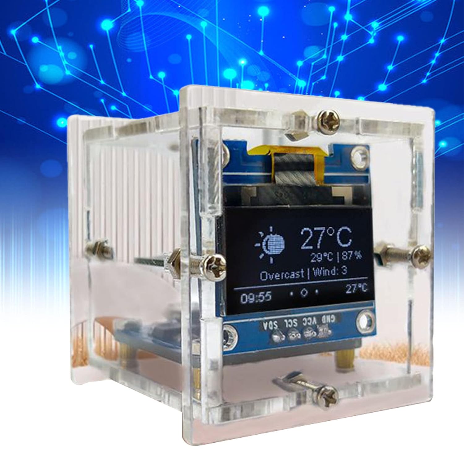 DIY Clock Kit Digital Display Electronic DIY Kit Clock DIY Automatic Timing Module Electronic Sodering Project USB Interface
