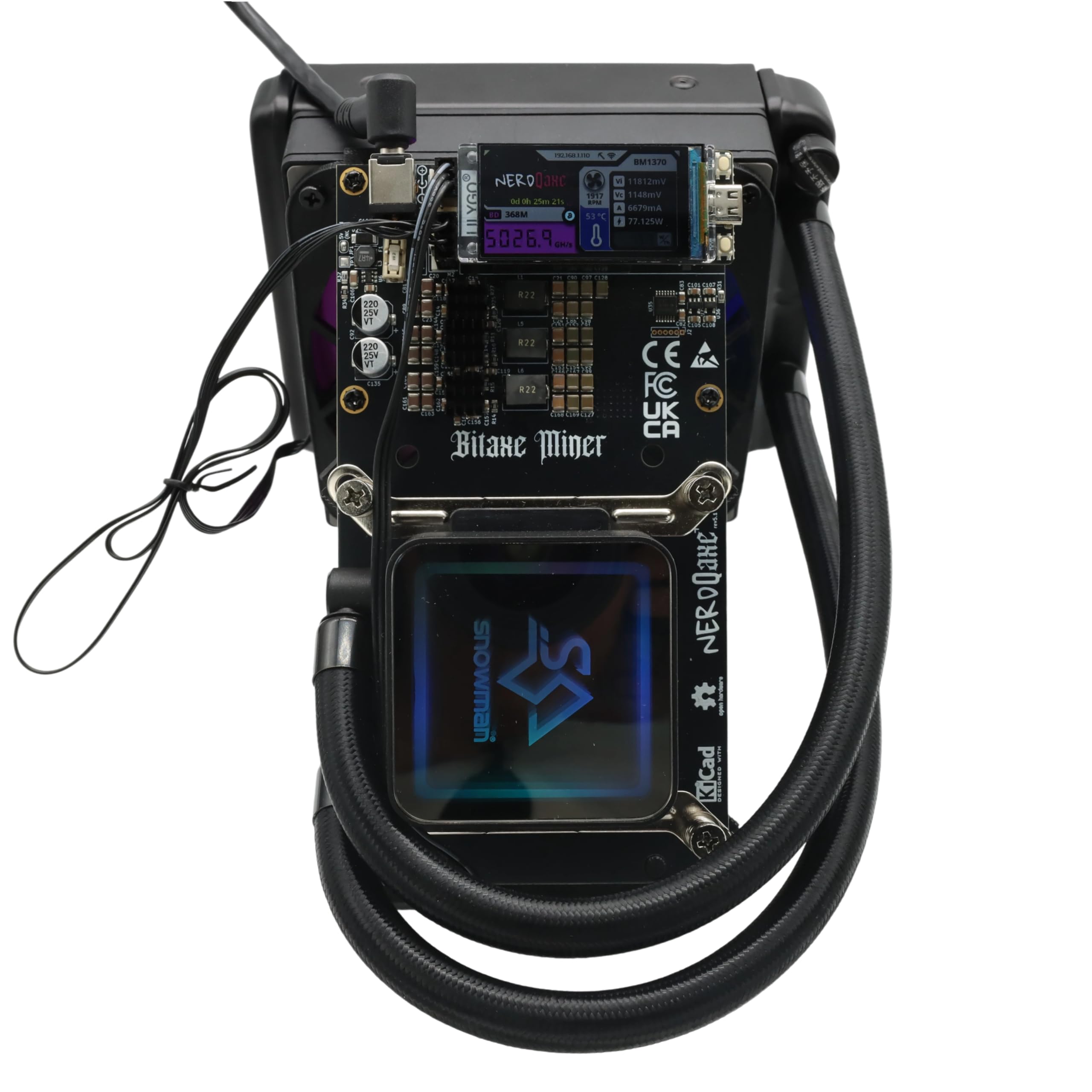 BTC暗号通貨マイニング・500Gh/s・10～15W・ ASIC SHA256 surprising !!! Mini Bitcoin Miner,  500g/