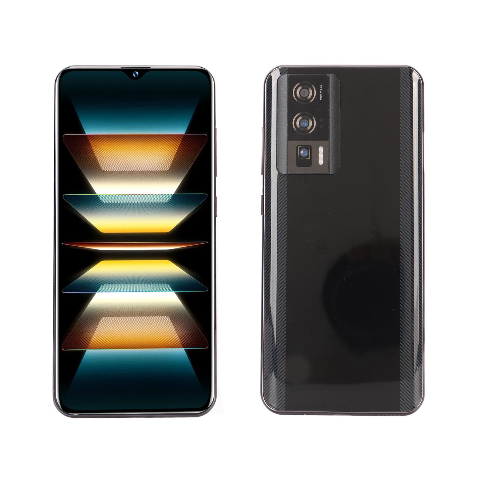 Schermo Grande da 6,54 Pollici, Memoria da 12 GB 256 GB, Doppia Fotocamera, Smartphone Sbloccato 4G per Sistema12 (BLACK)