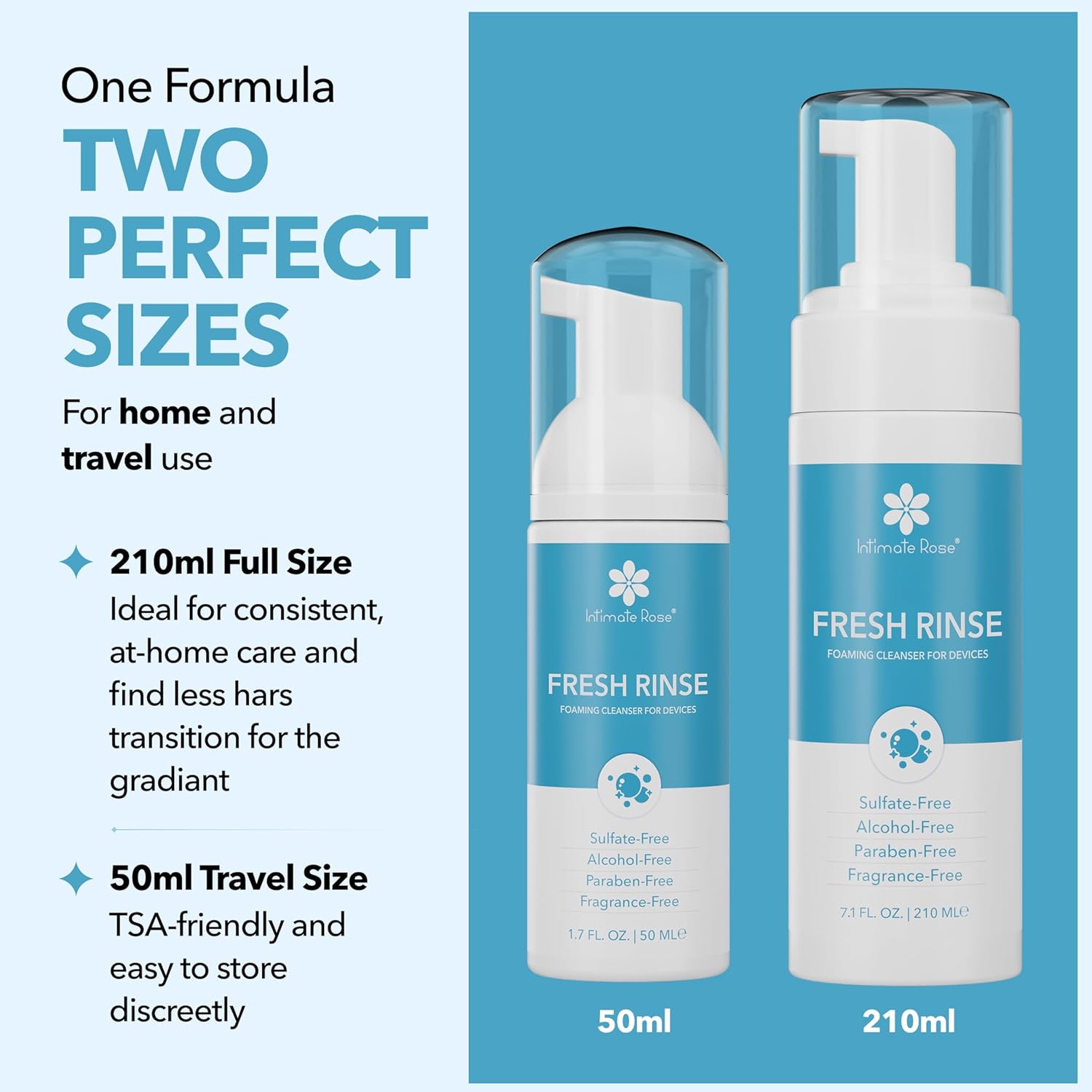 Travel Size Foaming Toy Cleaners – Silicone-Safe Toy Cleaner - On-The-Go Cleaning Solution, Gentle, 100% Fragrance-Free, 1.7 fl oz (50ml) - Image 4