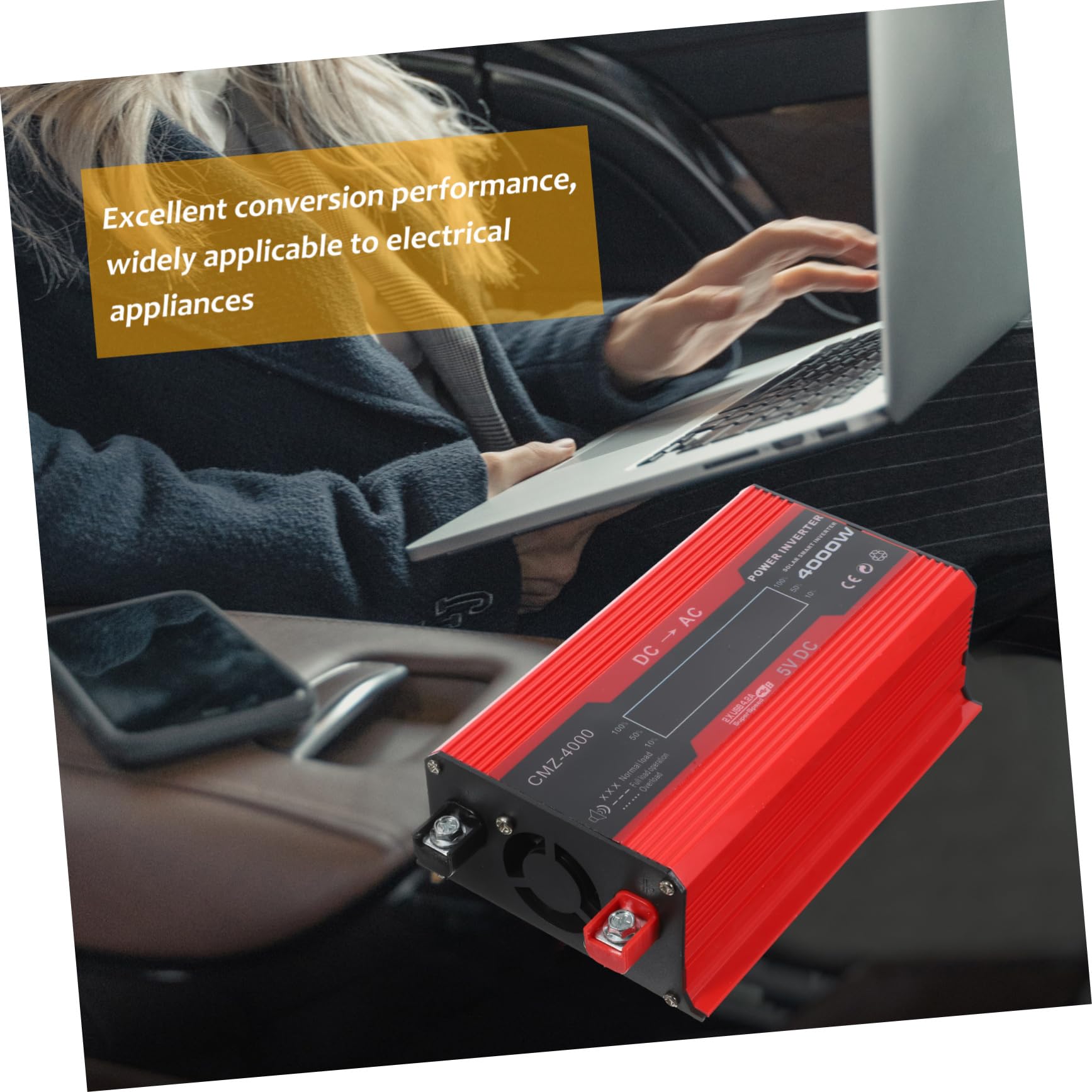 1set Inverter Potenza Con Display Lcd e Doppia Usb Adattatore Per Auto e Camper Per Viaggi e Attività All Aperto