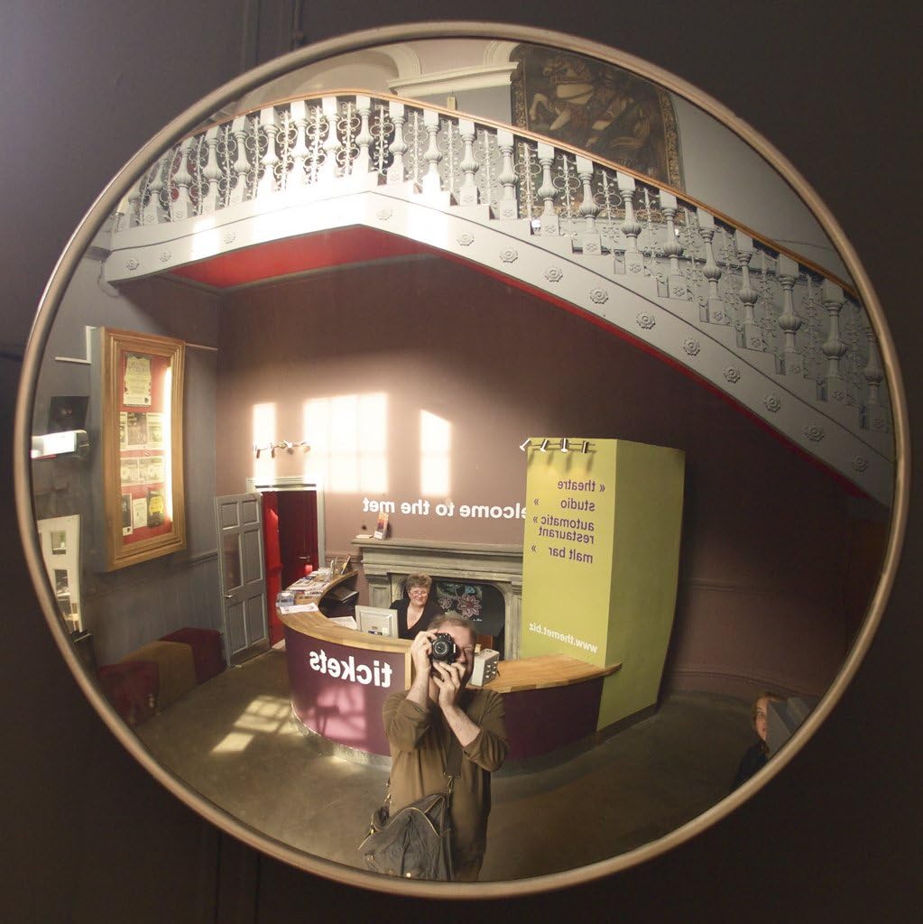 #1 Best Indoor Convex Mirror 18¨ (18 inch)- Large Security Mirror for Safety – Improves Visibility, Perfect for Office, Garage (parking) - Get this Convex Indoor Mirror today