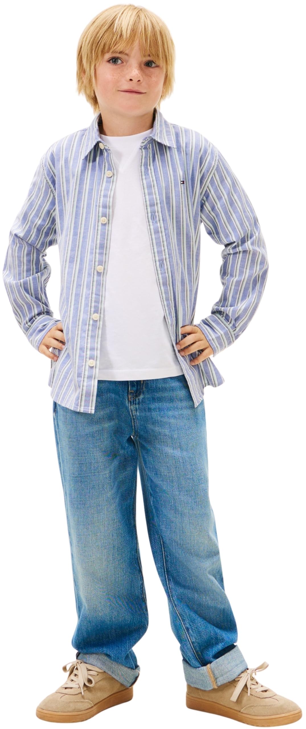 Tommy Hilfiger Camicia L/S Bambini e Ragazzi