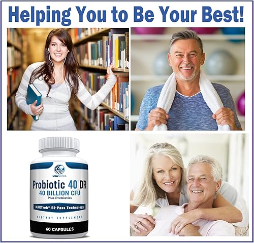 Miniatura 6 de Probiótico 40 DR 40 mil millones de prebióticos de liberación retardada más probióticos, cepas más robustas Acidophilus no necesita refrigeración.