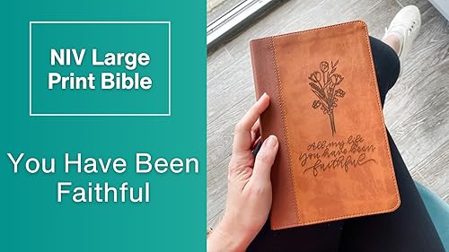 Miniatura 7 de Hand Lettered and Laser Engraved NIV Large Print Bible, Personalized Gift, Custom Name Engraving Available