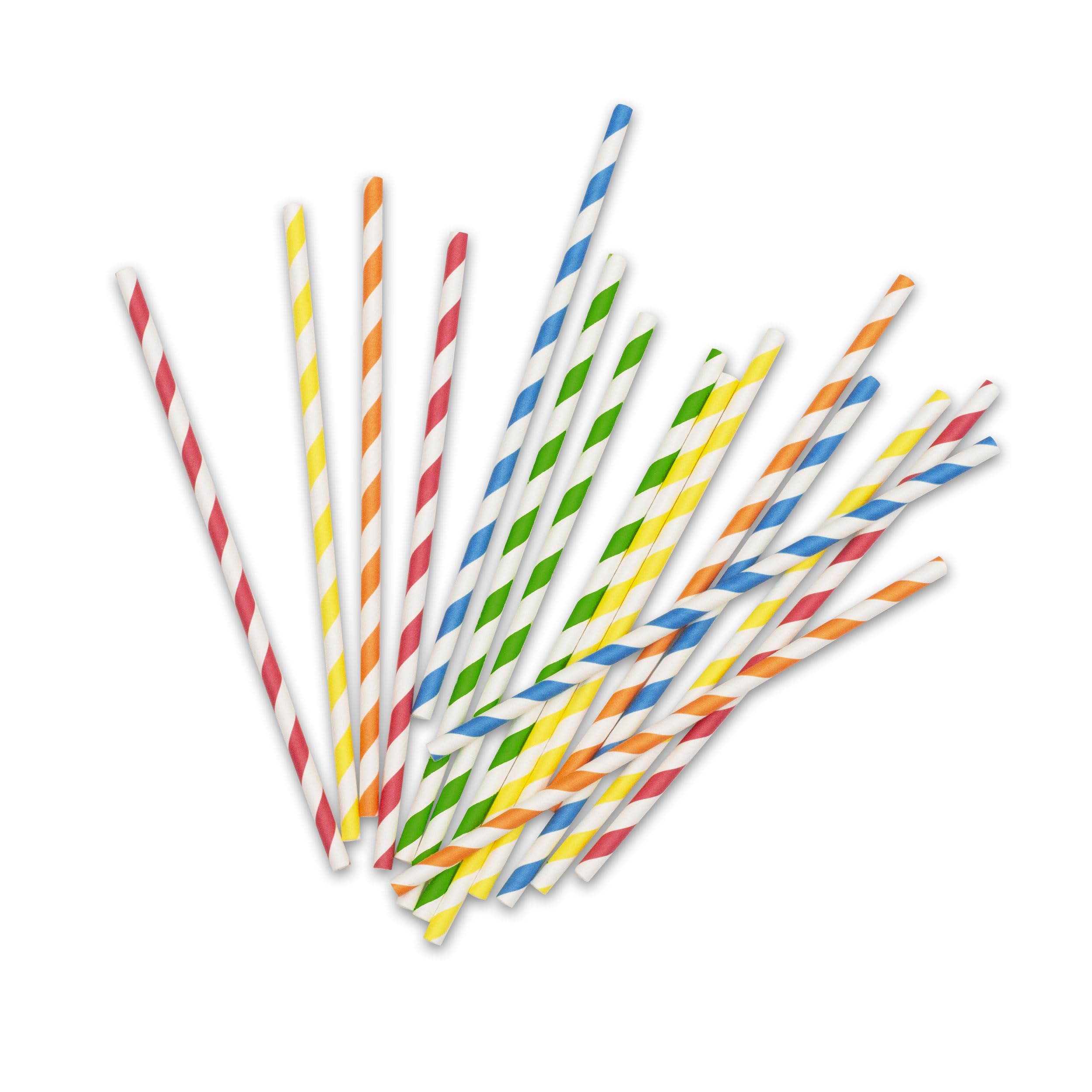 PUKKA party Stripy Paper Drinking Straws, 50 Pack in 5 Assorted Colors, Extra Strong and Durability Tested - Image 3