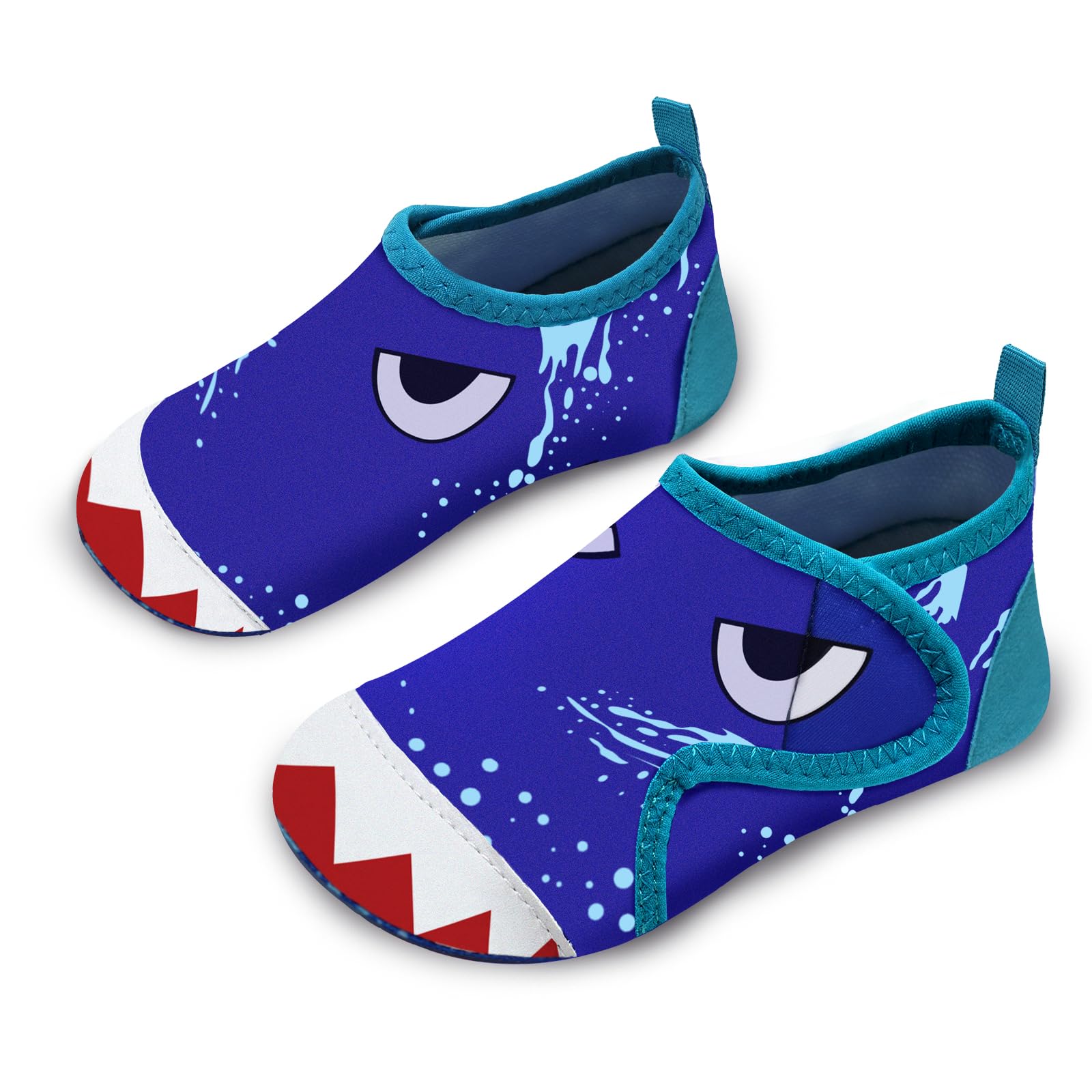 WateLves Badeschuhe Kinder Strandschuhe Schwimmschuhe Jungen Mädchen Baby Wasserschuhe Schnell Badesoken Aquaschuhe Trocknend Barfuss Schuhe