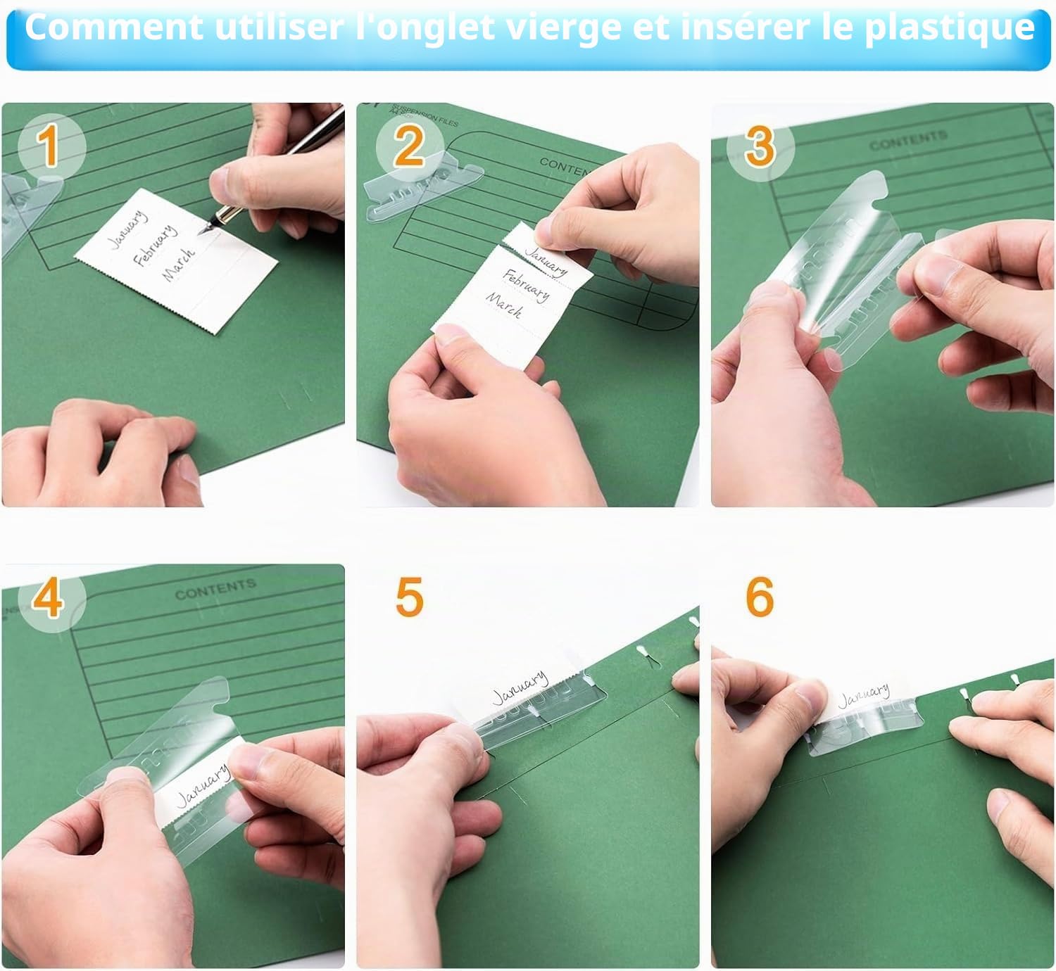 KAHEIGN 25 Pièces Dossiers De Suspension A4, 5 Couleurs Dossier Lourd Haut Et Bas Renforcés Dossiers Suspendus Pour Les Classeurs A4 De Papeterie De Bureau Scolaire