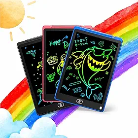 Tablet Infantil de Escrita e Desenho 12″ – Lousa Digital LCD Multicolorida com Botão de Apagar, Portátil – Presente Infantil