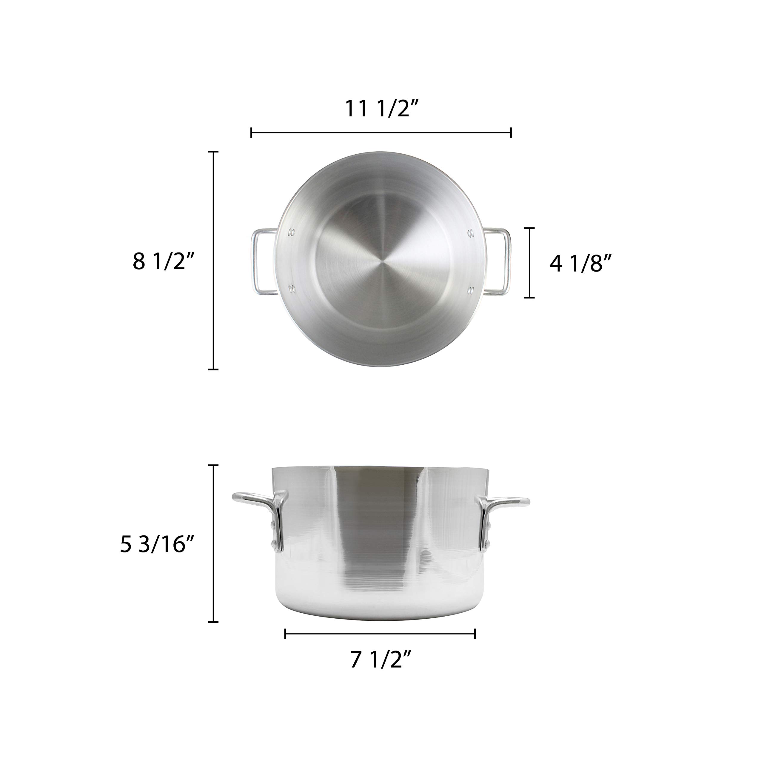 Thunder Group 5 Quart Aluminum Sauce Pot by Thunder Group
