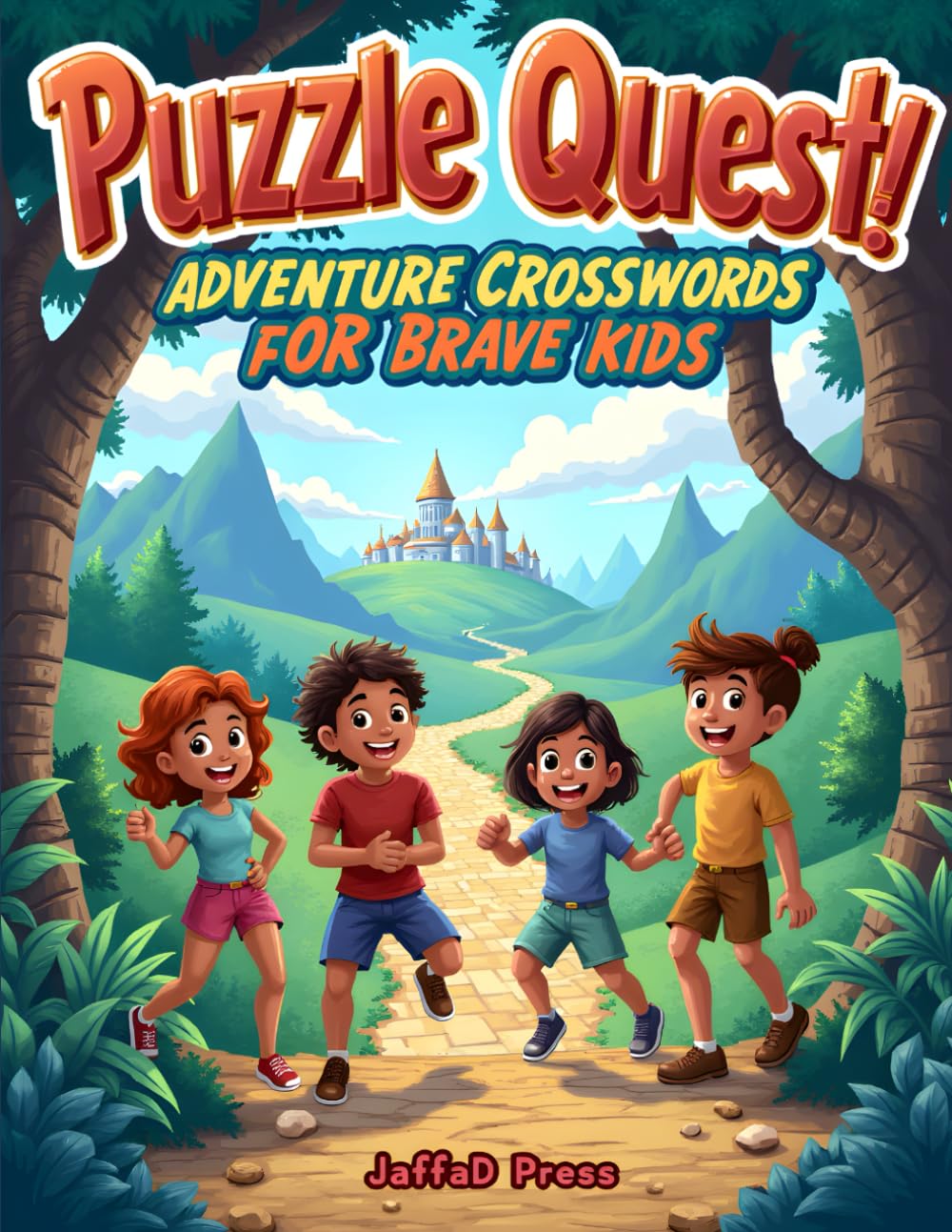 Puzzle Quest: Adventure Crosswords for Brave Kids: Full Color Crossword Puzzles for Kids 7-11