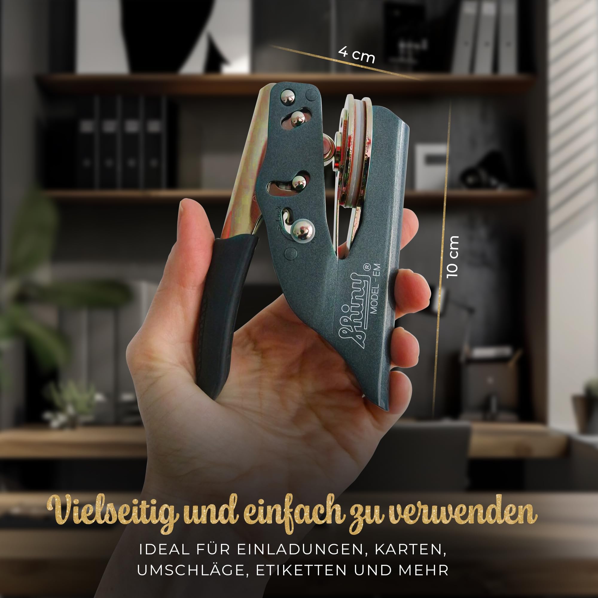 Ex Libris Prägestempel personalisiert – Buch Prägestempel für Papier – Individuelles Motiv mit Namen – Geschenkidee für Leser & Bibliothek (Signatura)