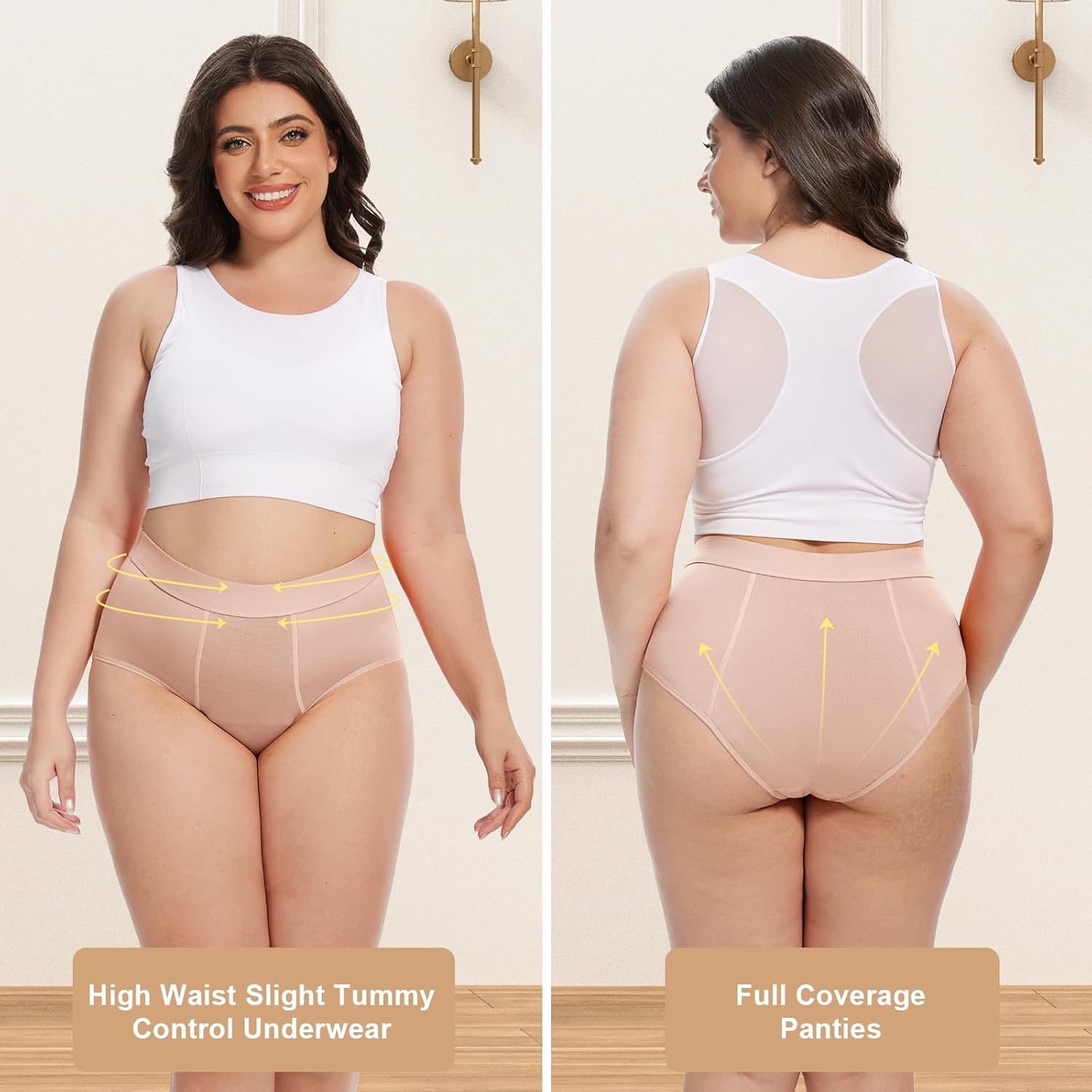 ToVii Leak Proof Period Underwear for Women Heavy Flow Washable Plus Size Period Panties Washable Incontinence Underwear - Image 6