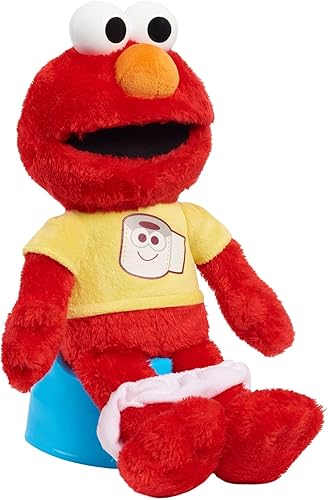 Miniatura 5 de SESAME STREET Potty Time Elmo - Peluche sostenible de 12 pulgadas, sonidos y frases, herramienta de entrenamiento para ir al baño, juguetes para