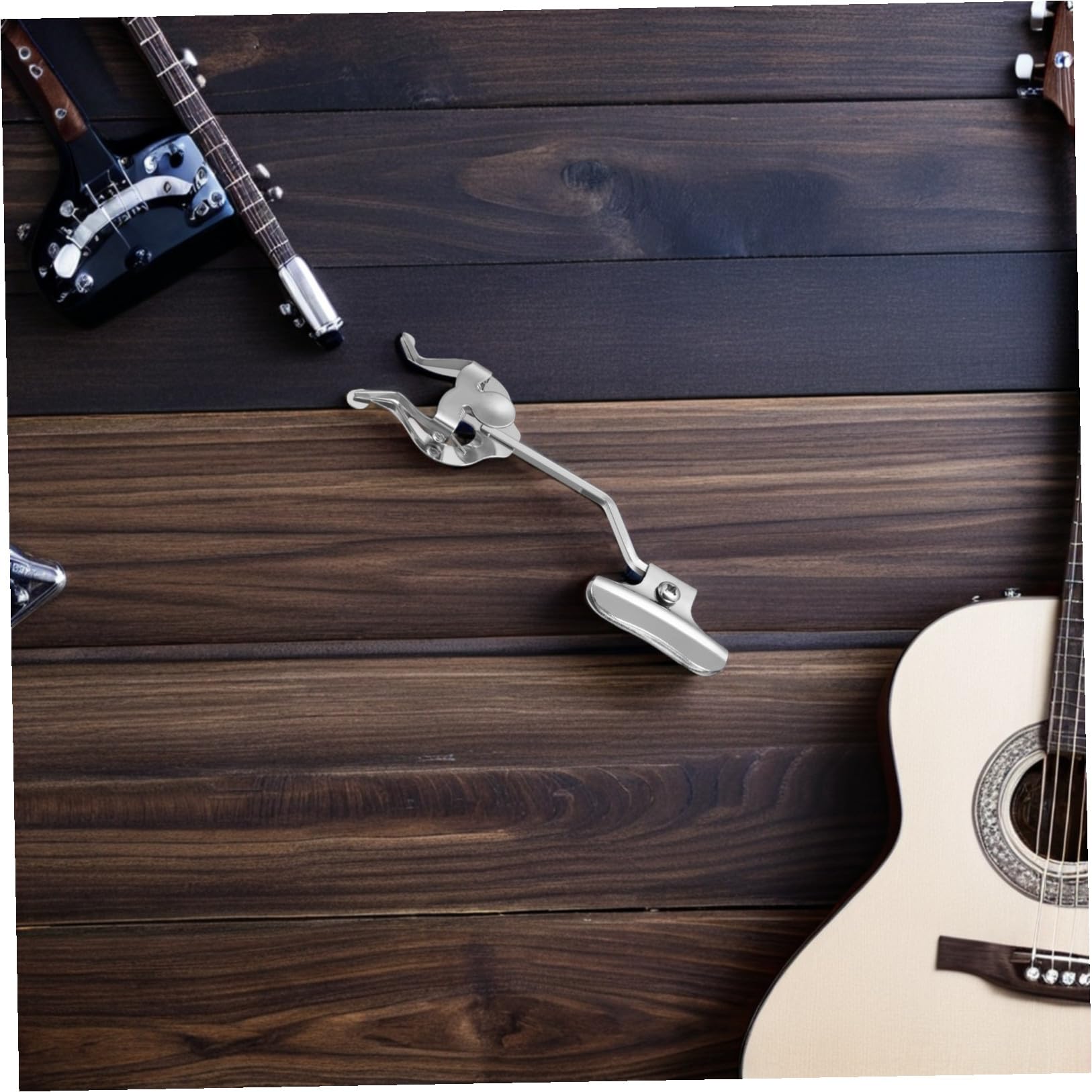 ERINGOGO Metall Notenhalter Lyra Klemmen für Posaune und Trompete 3 Stück-pack Maximale Sichtbarkeit Silber Professionelles Finish für Marschmusik für Konzerte und Festivalauftritte