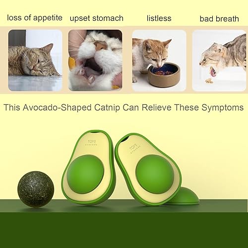 Miniatura 3 de Pelota de hierba gatera de juguete de pared, paquete de 3 juguetes Silvervine para gatos de interior, dientes que rechinan los dientes, rodillo de