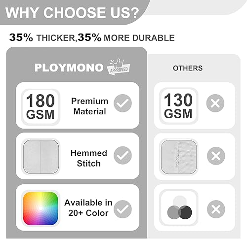 Miniatura 104 de PLOYMONO Paquete de 4 manteles ajustables color negro, fundas de mesa hasta el suelo para mesas rectangulares de 6 pies (72 x 30 pulgadas), mantel