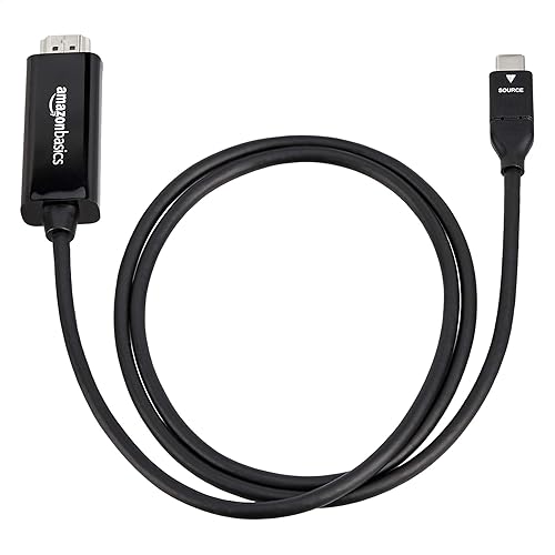 Miniatura 4 de Tienda Basics Adaptador de cable USB-C a HDMI (compatible con Thunderbolt 3) 4K a 30Hz, 3 pies, negro