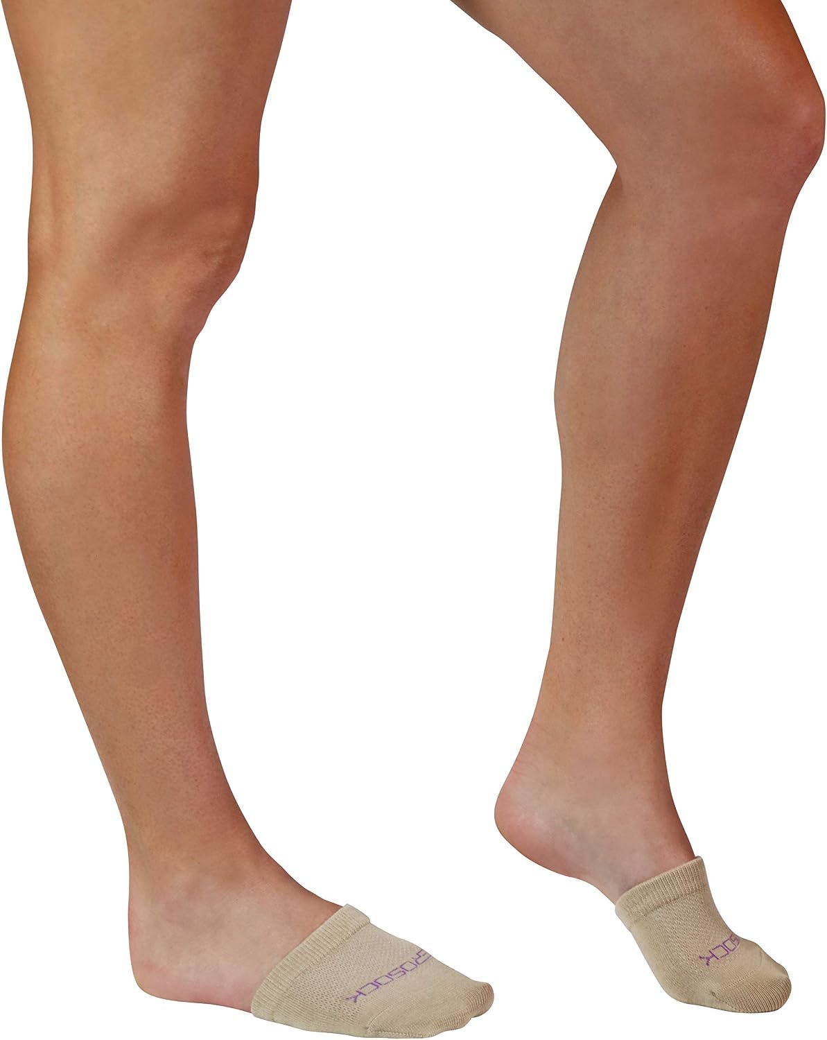 ZeroSock Womens Bamboo Viscose Toe Capper Socks With Grip (4 Pairs Per Box)