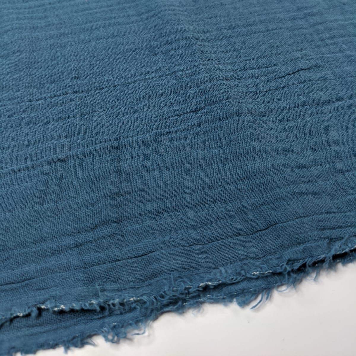 Double Gauze 100% Cotton Plain Fabric Dress Making Lightweight Muslin Baby Swaddle Blankets Scarves Summer Clothing | 53" - 135 cm Wide | per Metre (Taupe) - 5