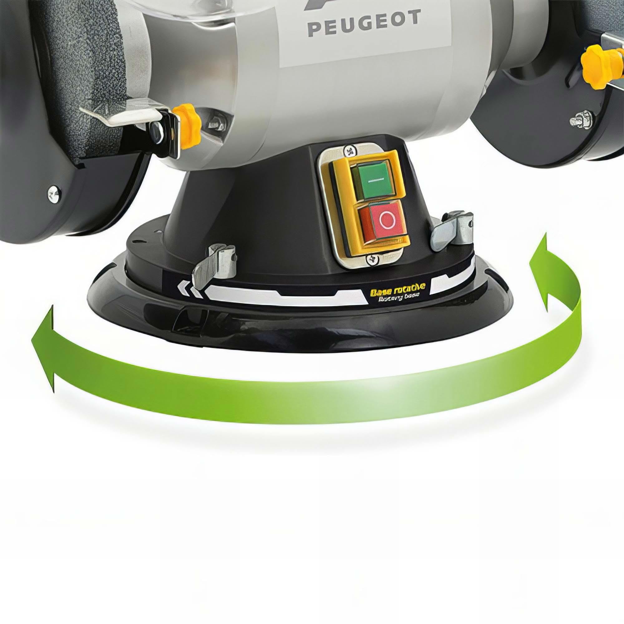 ENERGYGRIND-200P Touret à meuler pivotant meule/meule Puissance 450 W, Diamètre 200 MM, Diamètre 2 : 200 MM, Vitesse de rotation 2950 TR/MIN, Vitesse de rotation 2 2950 TR/MIN