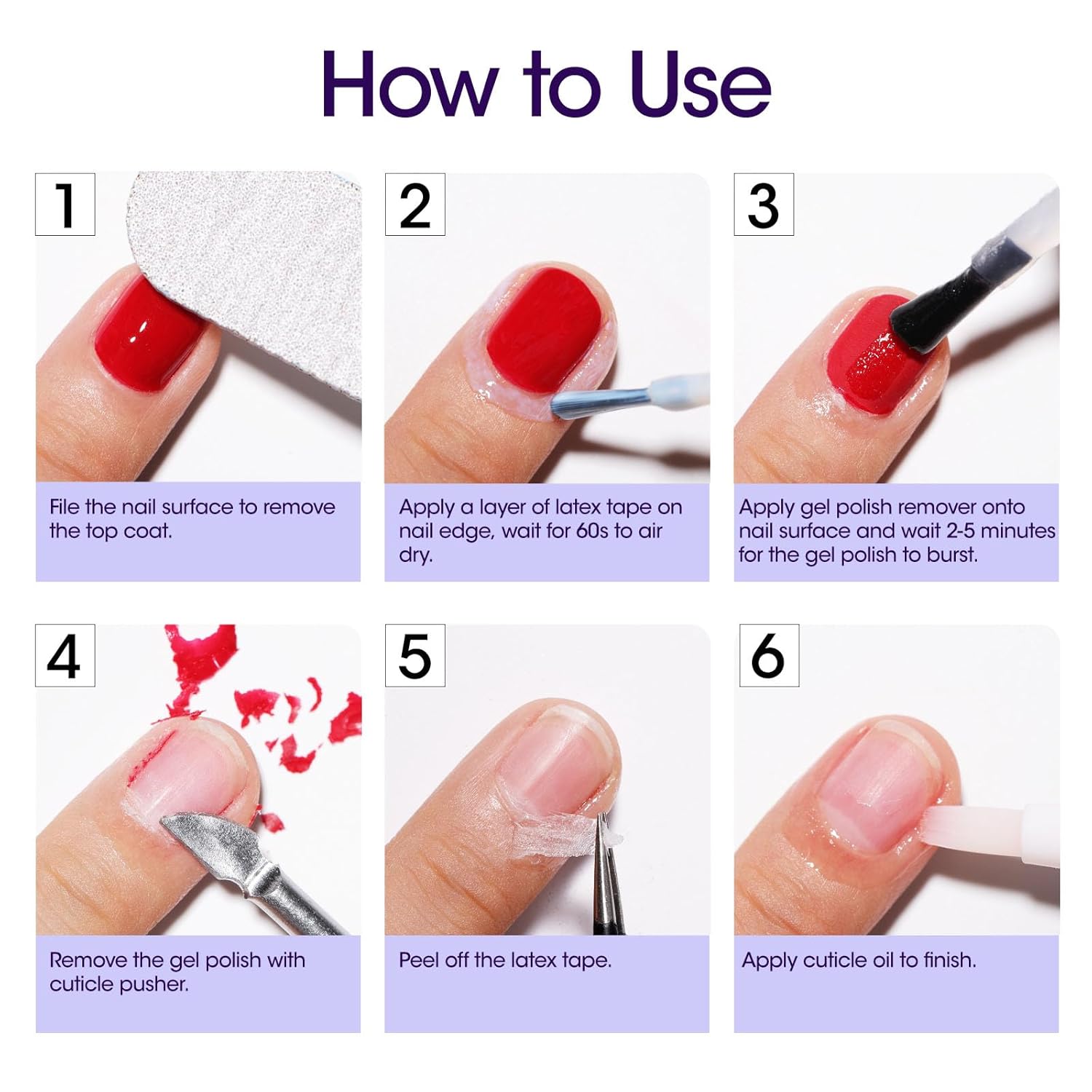 Condition photo showing New/Like New for Gellen Gel Nail Polish Remover - 2Pcs Gel Polish Remover for Nails with Cuticle Pusher and Cuticle Oil, Quick & Easy Gel Nail Polish Removal in 2-5 Minutes, No Need Soaking or Wrapping 15ml 0.5fl.oz 0.51 Fl Oz (Pack of 2) Gel Nail Polish Remover