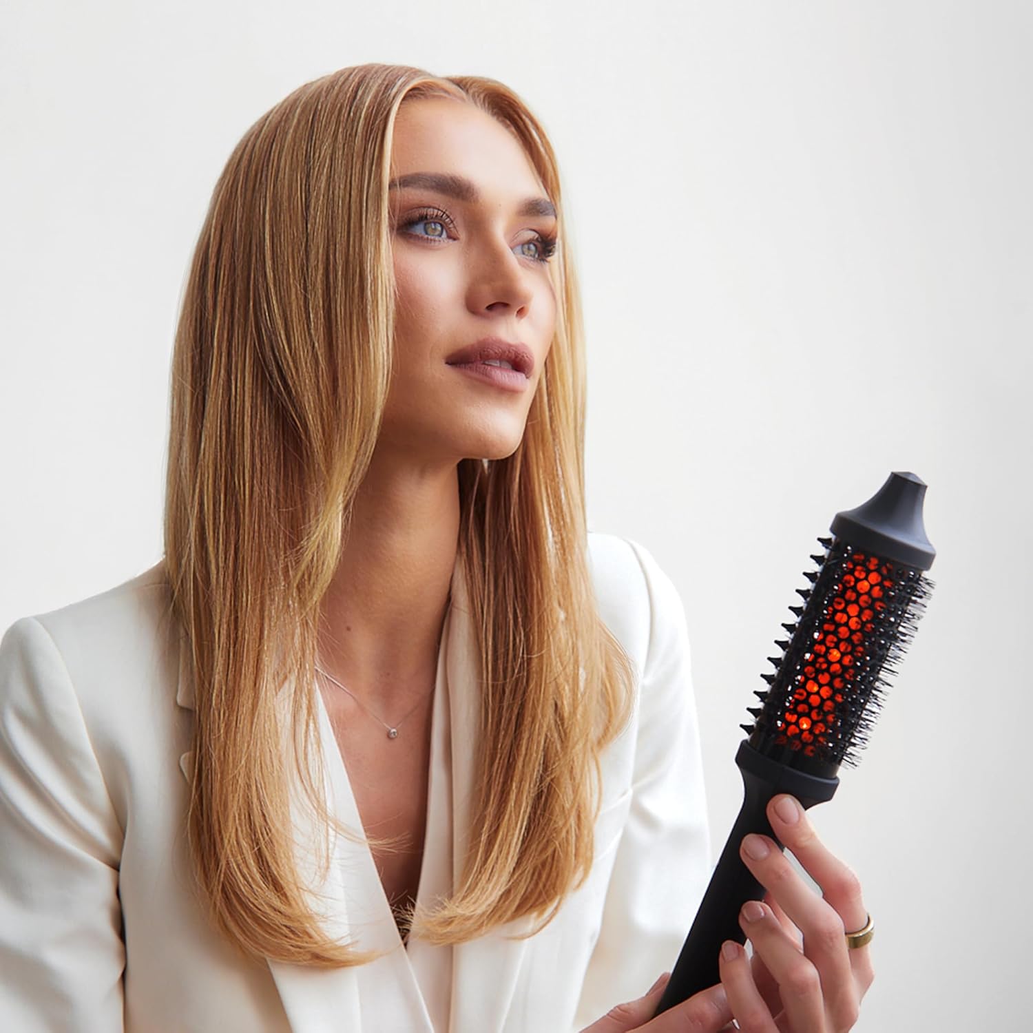 Sutra Thermal Brush - Lightweight Heated Round Brush for Hair Styling & Blow Out - Digital Display, Auto Shut-Off & Ionic Technology - Professional Styling Tools for All Hair Types - Image 6