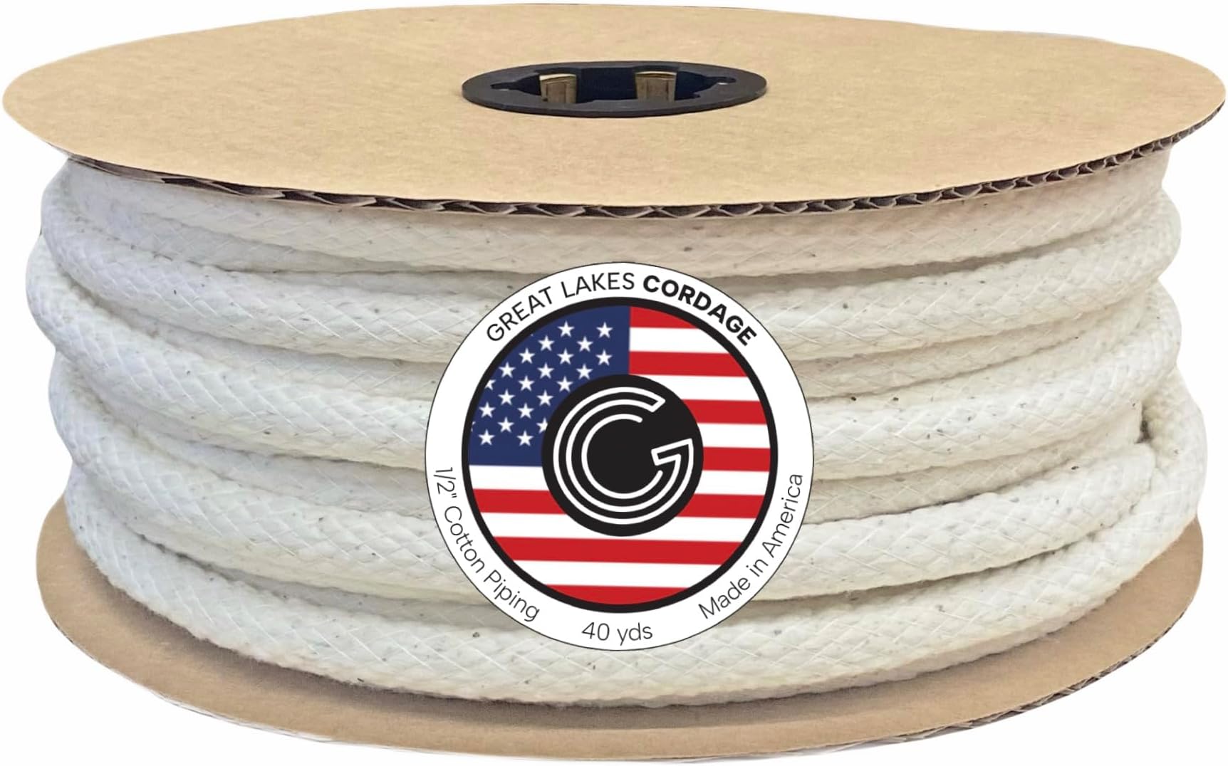 1/2" Cotton Piping Cord, Size 5 (40 yds)
