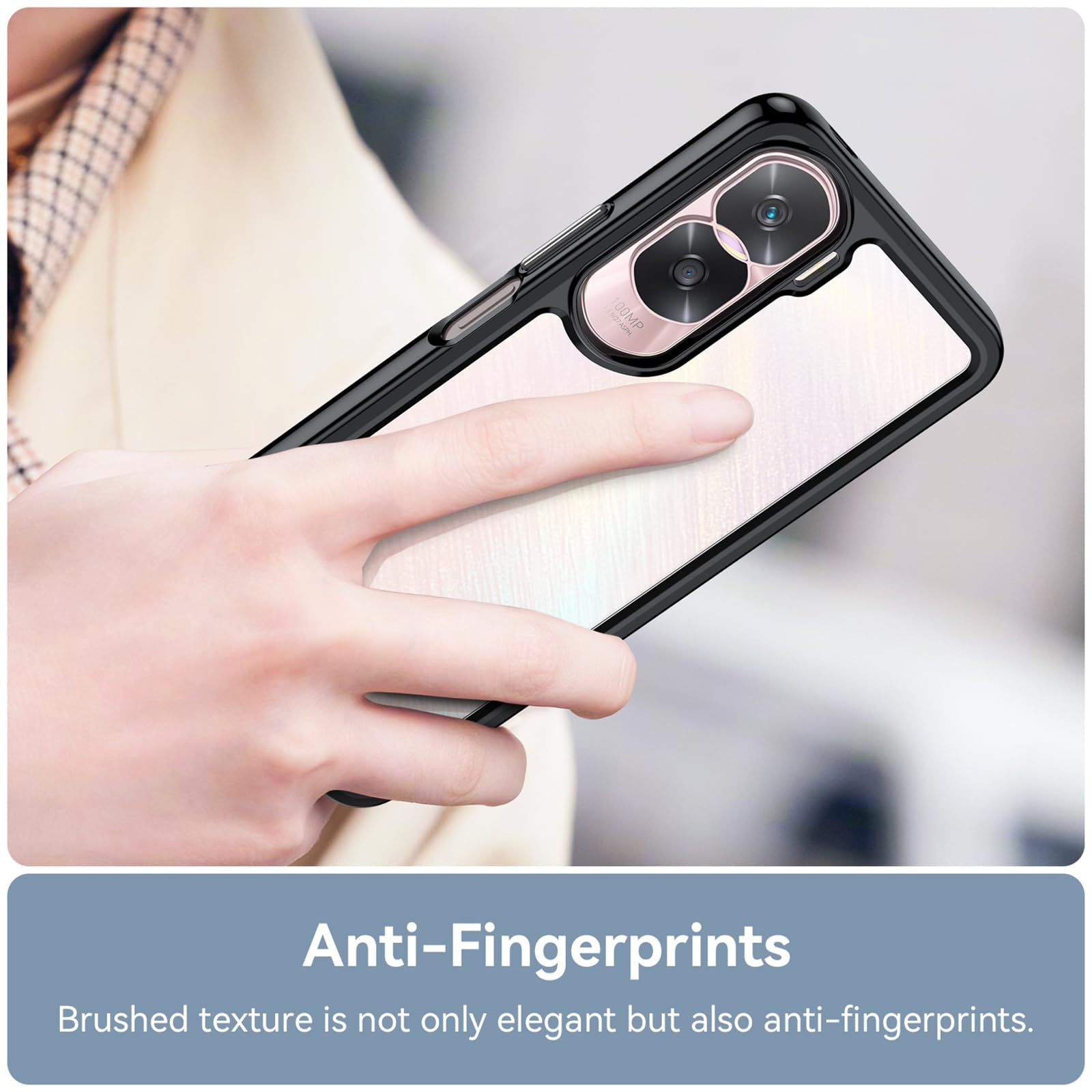 Cover Honor 90 Lite Blu Pelle - Protezione Anti-Urto e Stand