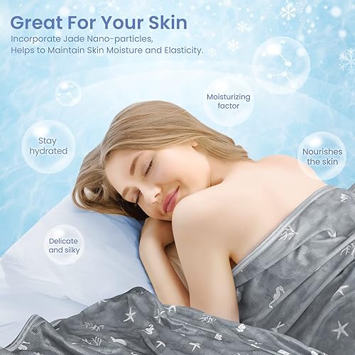 Miniatura 4 de Elegear Q-Max - Manta refrescante (tamaño King de 90 x 108 pulgadas), mantas refrescantes japonesas de arco frío de doble cara para dormir, manta de