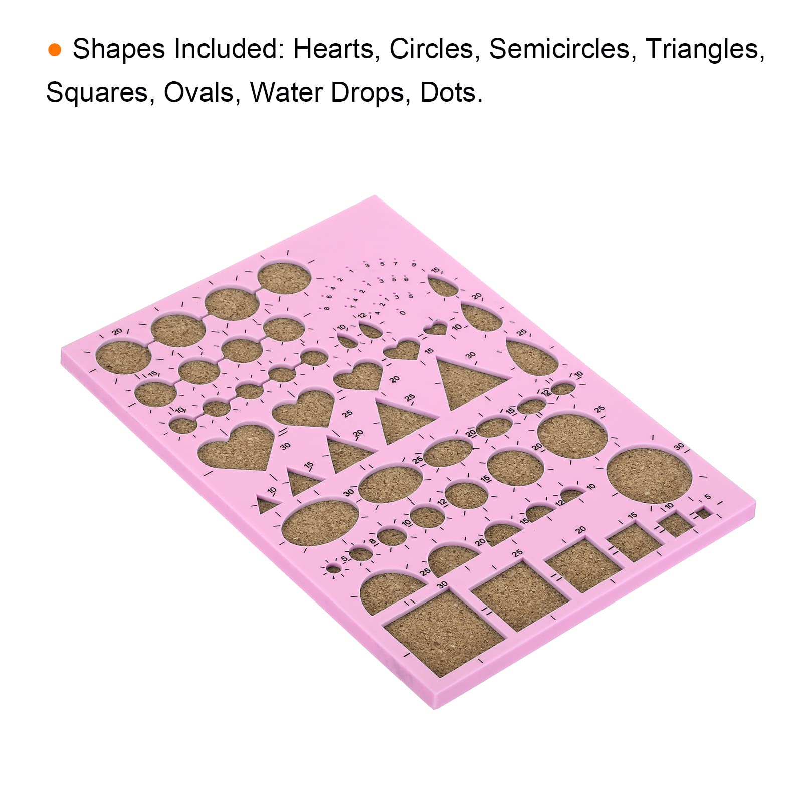 PATIKIL Paper Quilling Template Board 8x6 Inch, Mould Crimper Tool for Paper Strips DIY Art Crafts Pink, 21x15cm - Image 3