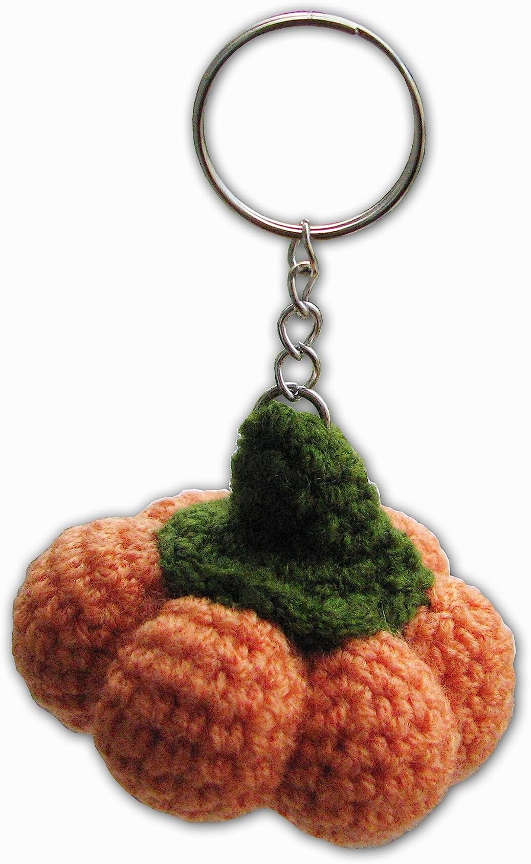 Glittering Bazaar Amigurumi Crochet, Handmade Backpack Decor Accessory, Bag Charm Key Chain Car - Knit Purse Wallet Ornament Hand Woven Courgette