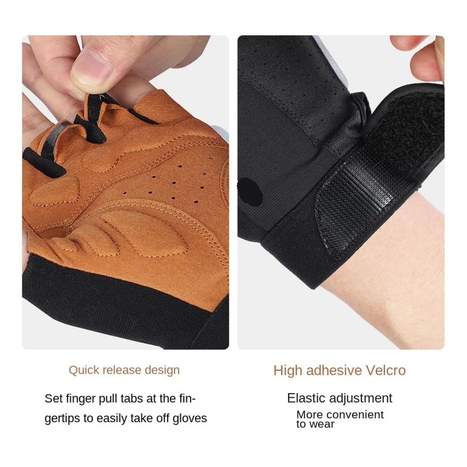 Guanti Palestra Guanti da ciclismo traspiranti con mezze dita bici donna for uomo bicicletta for moto sportivi palestra for corsa fitness Per lo sport
