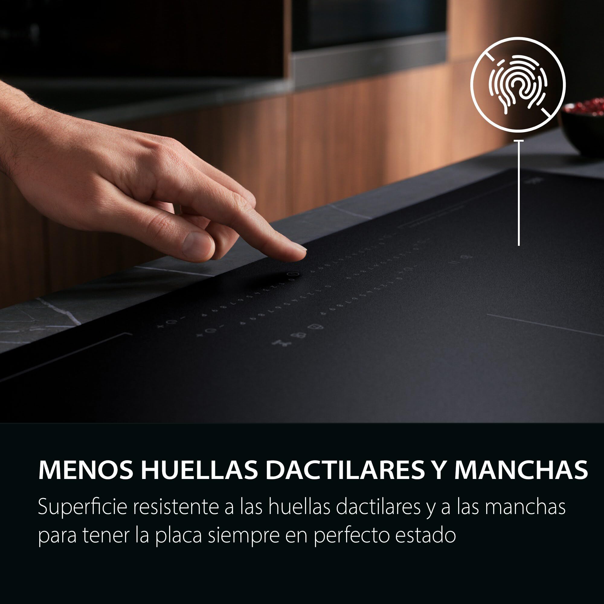 AEG TI63IQ10IZ Placa de Inducción 60 cm, 3 Zonas, SaphirMatt Negro Mate