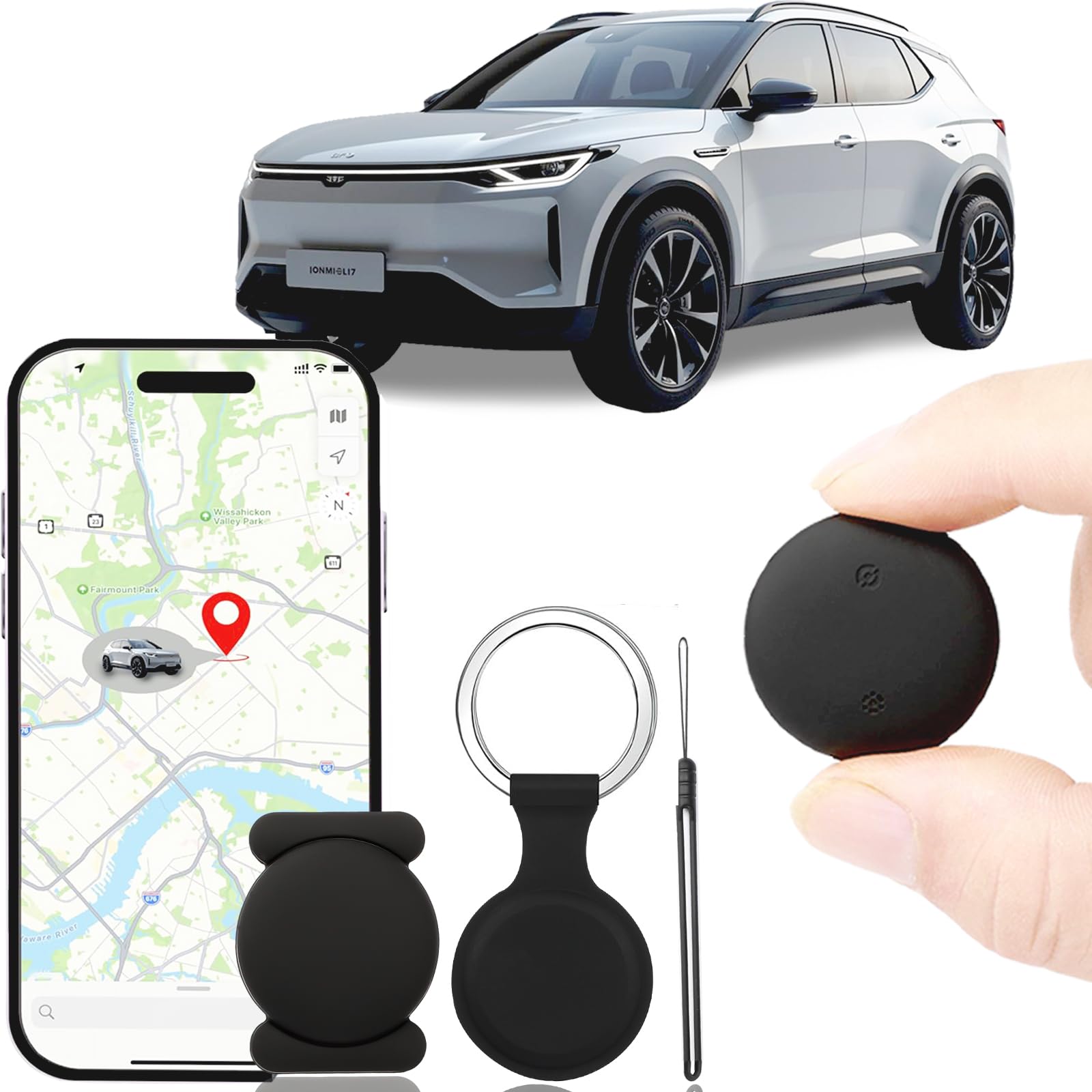 GPS Tracker for Car– Only Android, Strong Magnetic, No Monthly Fee, Waterproof, 365-Day Battery, Mini & Hidden Vehicle Tracker-image-30
