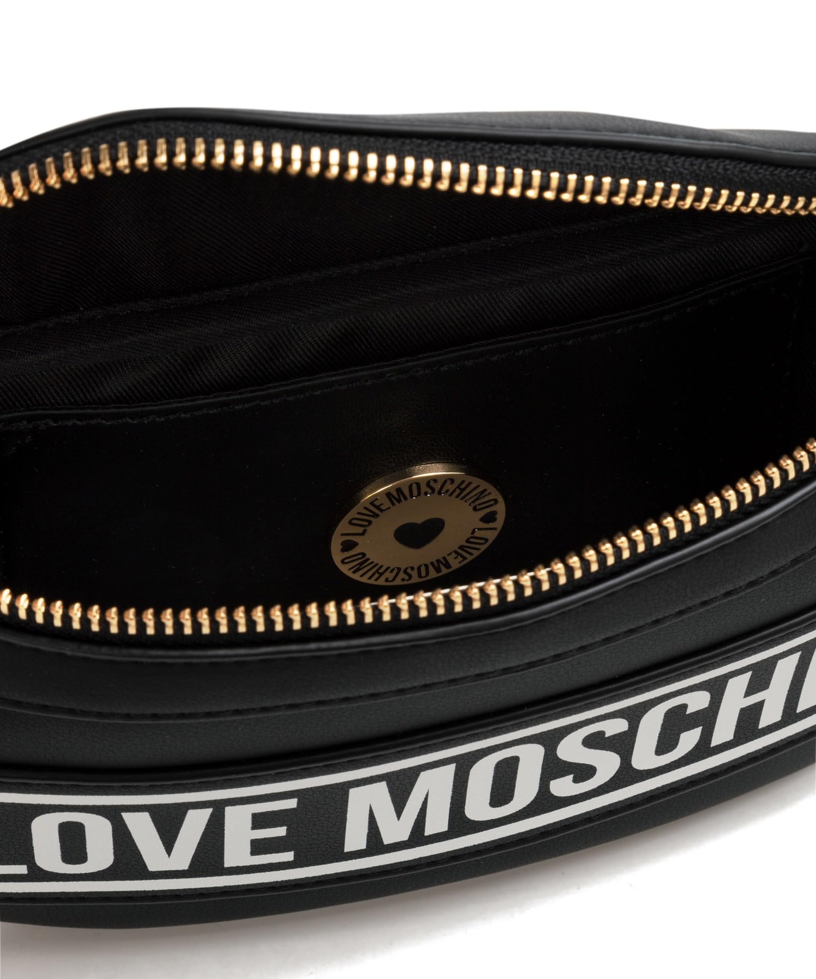 Collezione Love Moschino Autunno Inverno 2023 marsupio donna con logo Billboard