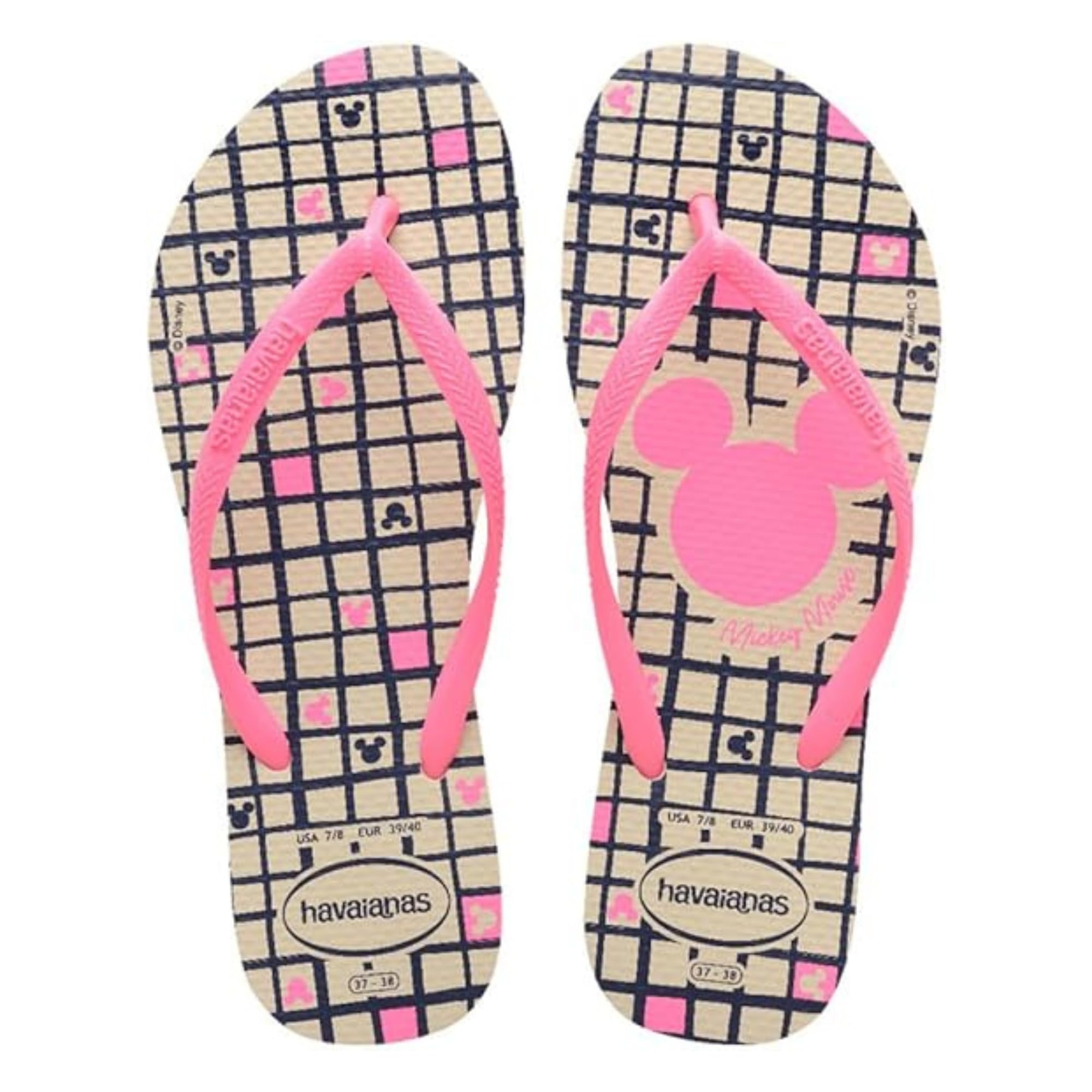 Havaianas Slim Disney Women FlipFlop Beige 4.5/5 UK