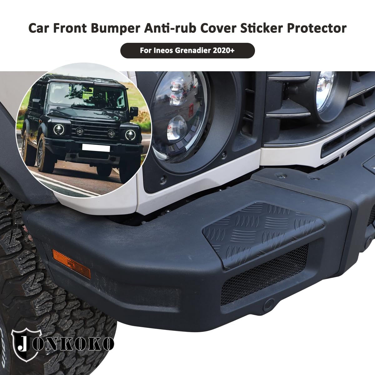 OKPARZ Replacement For Front Bumper Guard Pad Cap Inserts End Cover