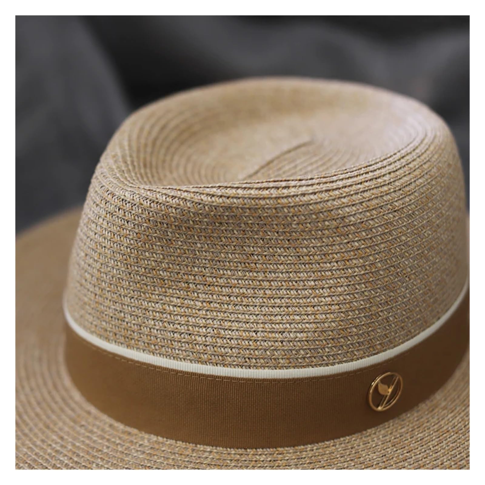 Sombrero de sol de verano Sombrero de paja forma Natural verano mujeres/hombres ala ancha playa gorra sol protección Fedora regalo cumpleaños para mujer