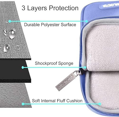 Vista 202 de MOSISO Funda vertical de poliéster con bolsillo para laptop de 15 pulgadas, para MacBook Air 15 M4 A3241, M3 A3114 y M2 A2941 de 2025, 2024 y 2023