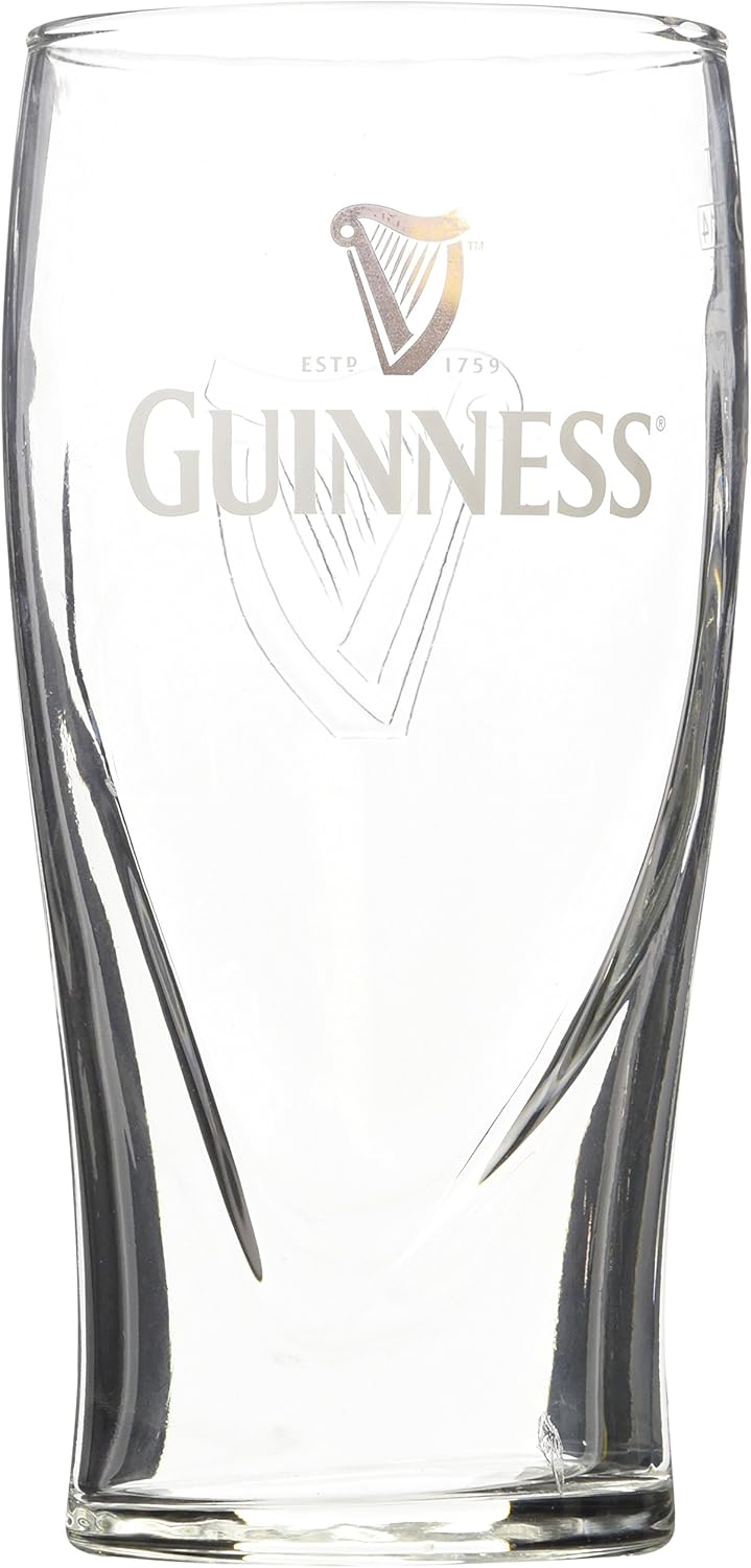 Guinness 20oz Gravity Pint Glass Amazon.co.uk Home & Kitchen