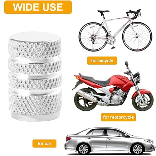 Miniatura 4 de 10 tapas de vástago de válvula de neumático, juego de tapas de válvula de neumático de aluminio anodizado, cubiertas de vástago resistentes a la