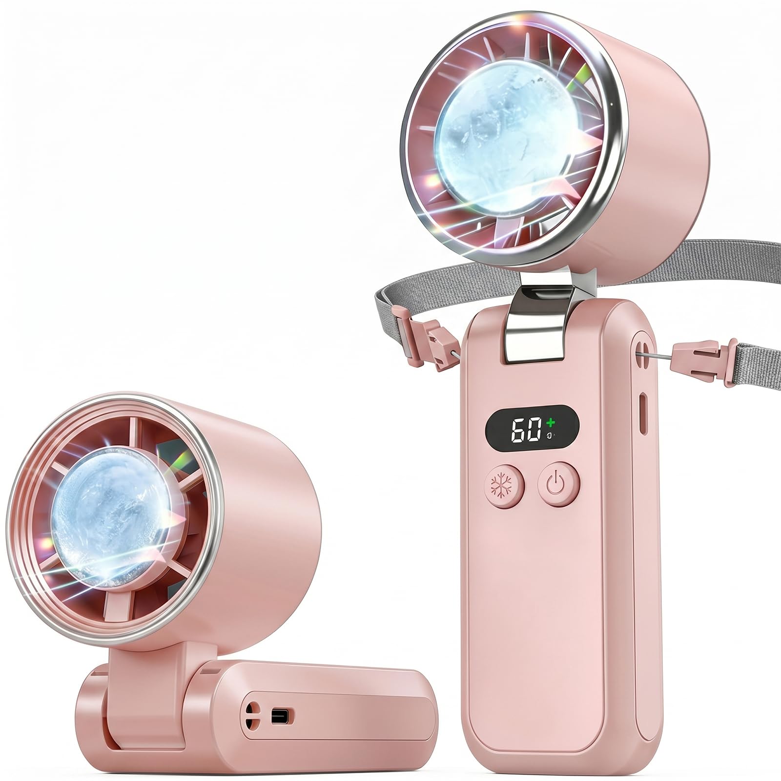 Ventilateur turbo portable avec refroidisseur de glace et affichage LED