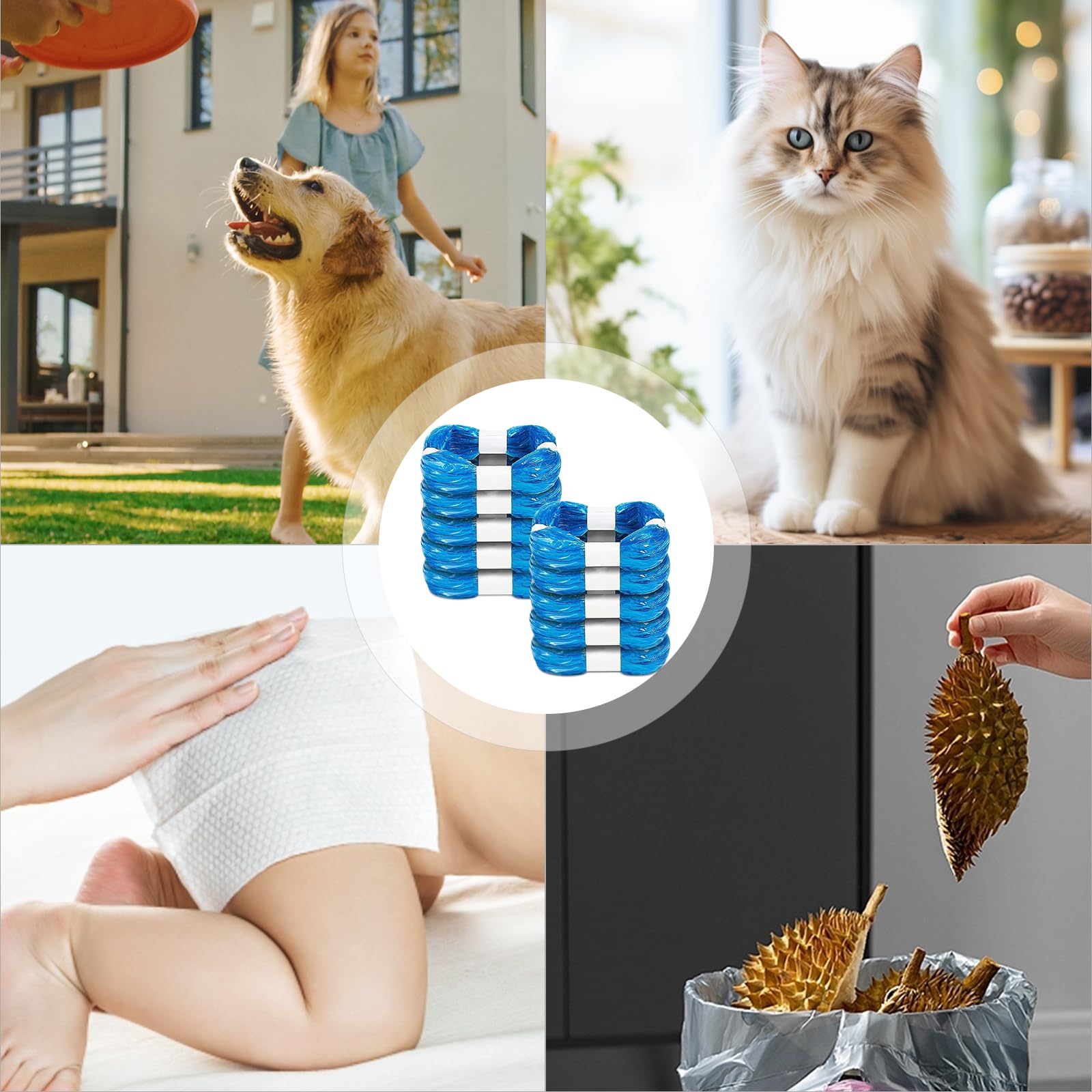 Littycat - 10 Recambios de Cartuchos para Litter Genie XL y LitterLocker Fashion, II y LitterLocker