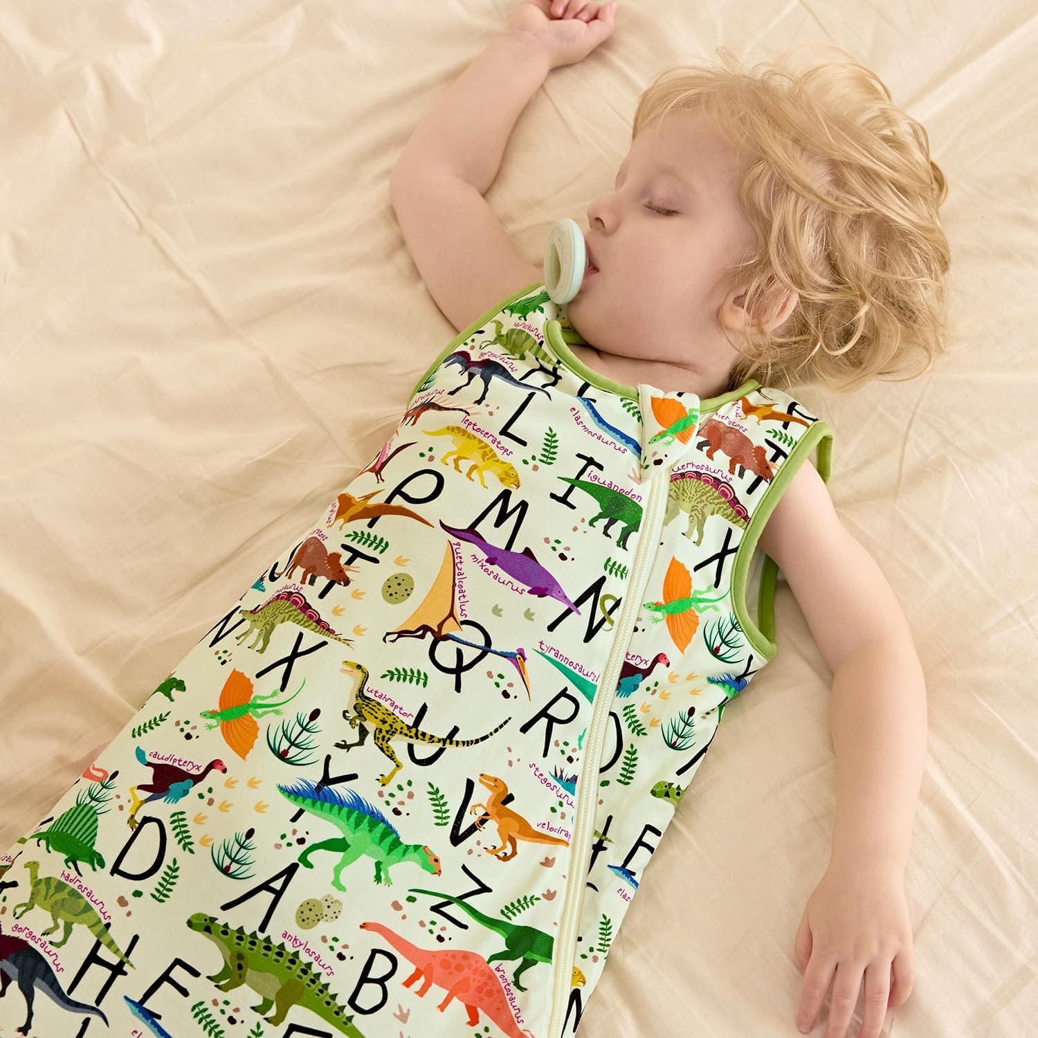 Bamboo Viscose Sleep Sack for Babies and Toddlers 1.0 Tog Wearable Blanket 2-Way Zipper Baby Shower Gifts - Image 9